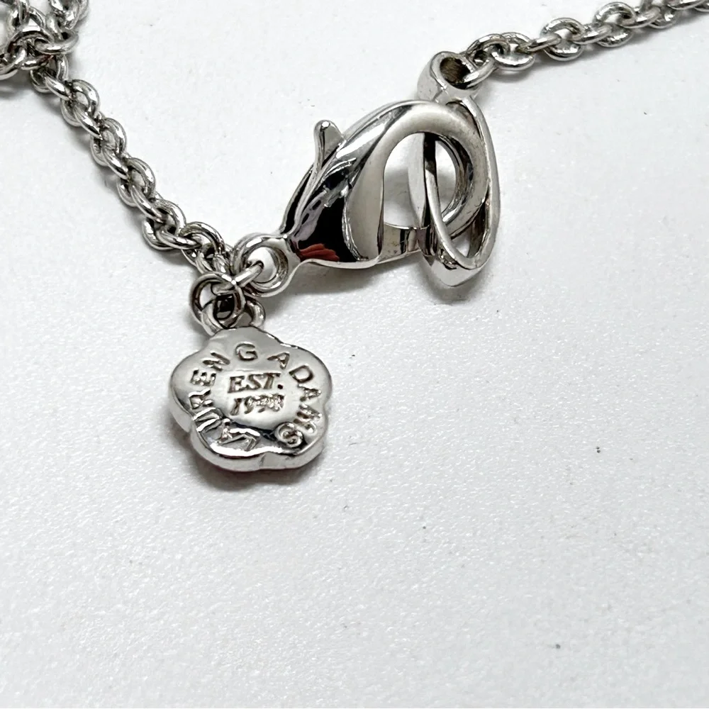 Lauren Adams, Bradford Jewelers, Ct, Long Silver Plate Pendant Necklace, NIB - Picture 5 of 9